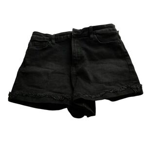 Kendall & Kylie The Drifter High Rise Black Denim Shorts Size 9/29 NEW